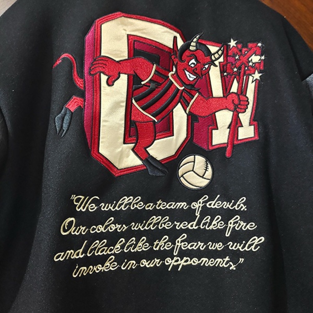 Off-White x AC Milan Baseball Jacket - Picture 8 of 9